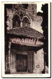 Postcard Old Moustiers Ste Marie Portal of the Chapel of Beauvoir