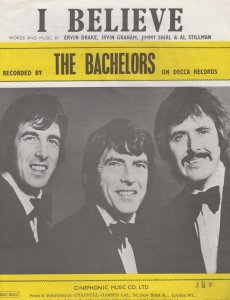 I Believe The Bachelors 1960s Sheet Music