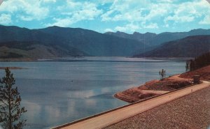 Postcard 1957 Granby Dam And Reservoir Big Thompson Water Middle Park Colorado