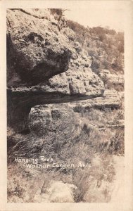 Walnut Canyon Arizona Hanging Rock Real Photo Vintage Postcard AA109462