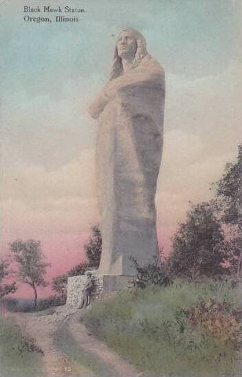 Illinois Oregon Black Hawk Statue