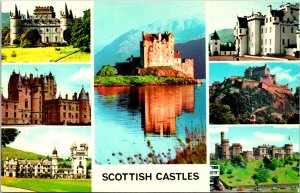 Scottish Castles Lake Mountains Postcard unused (25861)