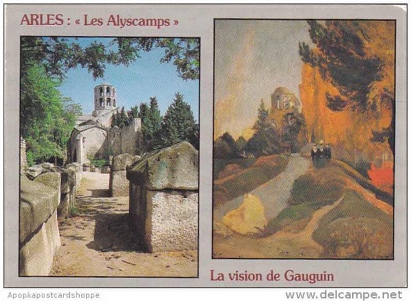 France Arles Les Alyscamps et le celebre tableau de Gauguin