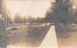 J72/ Greenville Michigan RPPC Postcard c1910 High School Campus 278