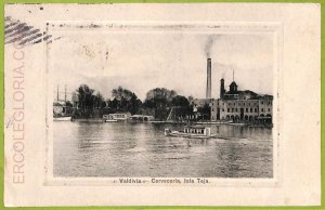 af1502 - CHILE - Vintage Postcard  - Valdivia - Cerveceria, Isla Teja - 1910