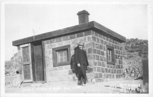 H18/ Tonopah Nevada RPPC Postcard c50s House Made of 5-Gallon Oil Cans