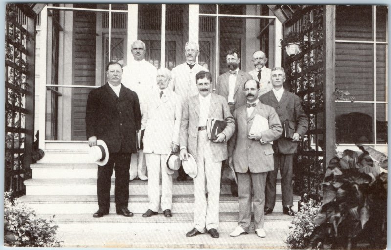 1977 Culebra Panama Canal Zone Postcard William Taft Goethals Engineers 1909