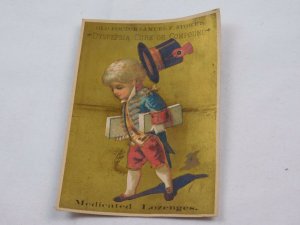 Lot of 3 Victorian Trade Cards Boys Civil War Soldier Rifle Playing Cards F44