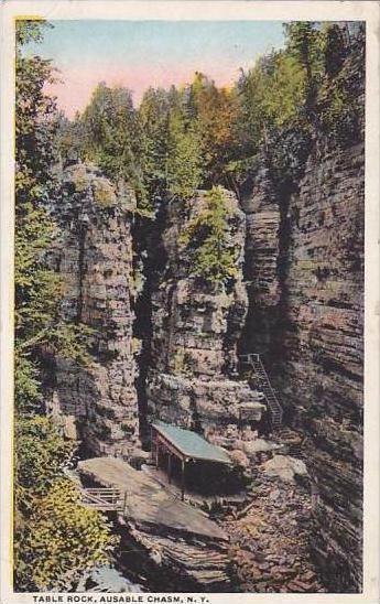 New York Ausable Chasm Table Rock