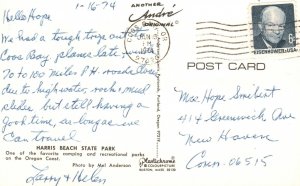 Vintage Postcard 1974 Harris Beach State Park Camping & Recreational Park Oregon