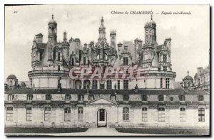 Old Postcard Chateau de Chambord Facade meridionale