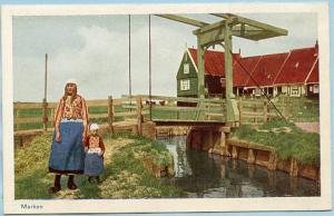 Netherlands - Marken, Mother & Child, Drawbridge