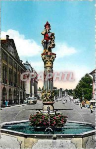 Modern Postcard Bern Fountain barley