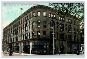 1900-10 Birks Building St. Catherine Street Canadian Vintage Postcard F28E