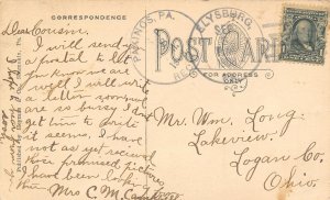 Silk Mill Shamokin Pennsylvania 1908 postcard