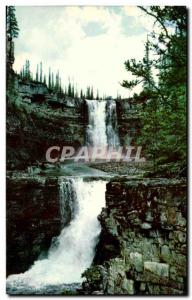 Canada Modern Postcard The majestic falls of the river of Ram Rocky mountain ...