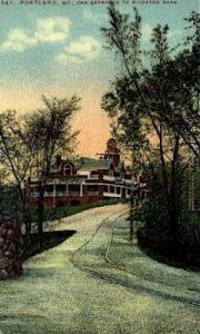 Car Entrance, Riverton Park in Portland, Maine