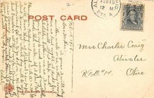 Alliance Ohio~First United Methodist Episcopal Church~1910 Postcard 