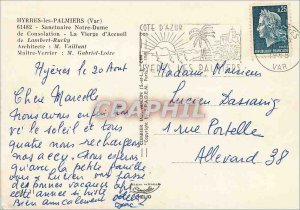 Modern Postcard Hyeres Les Palmiers (Var) Shrine of Our Lady of Consolation O...