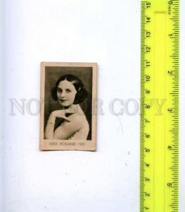 188468 Miss HOLLAND 1929 year Vintage photo CIGARETTE card