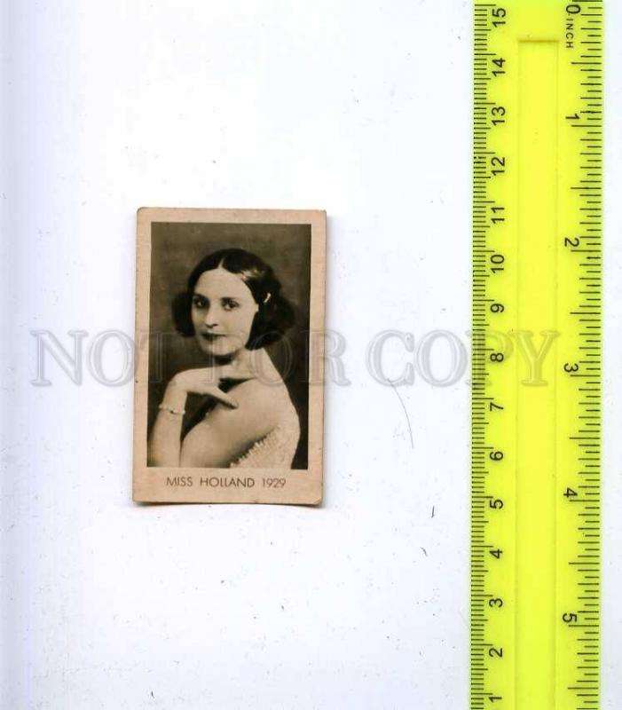 188468 Miss HOLLAND 1929 year Vintage photo CIGARETTE card