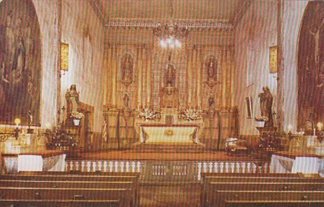 California Santa Barbara Interior Of Church Old Mission