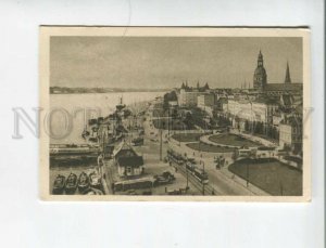 472744 Latvia Riga river Daugava Vintage postcard