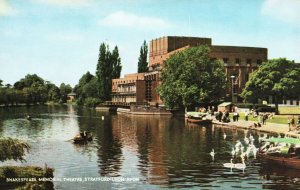 Vintage Postcard Shakespeare Memorial Theater Stage Theatre Stratford-Upon-Avon 