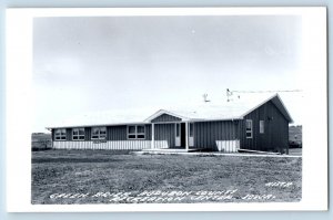 Recreation Center Iowa IA Postcard RPPC Photo Green Brier Audubon County c1940's