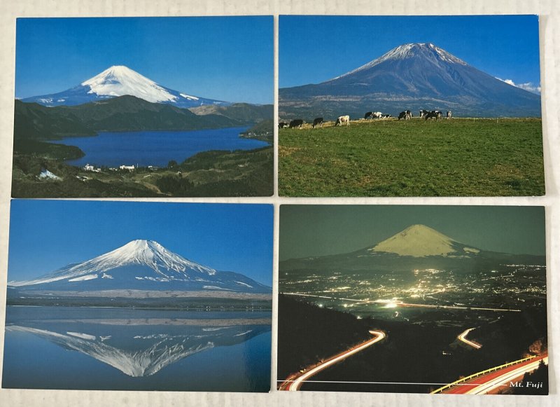 Lot 18 Mount Fuji Japan Tallest Mountain in Japan Chrome Postcards