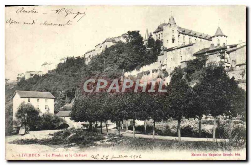 Old Postcard Liverdun The Mill And The Chateau