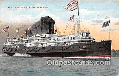 Str Western States Lake Erie Ship 1909 