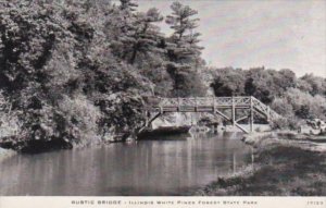 Illinois The Rustic Bridge Illinois White Pines Forest State Park