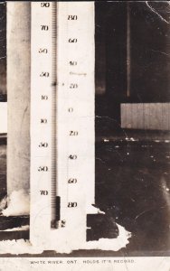 RP Thermometer -75F at WHITE RIVER  Ontario  Canada  1920s