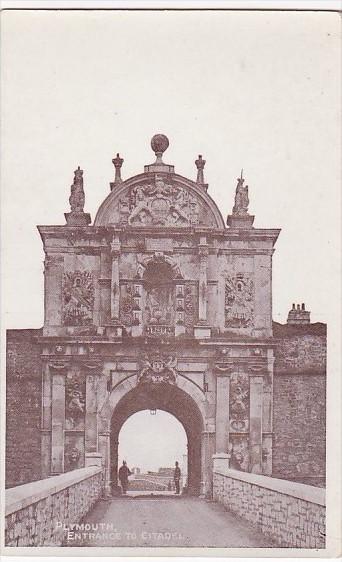 England Plymouth Entrance To Citadel Real Photo