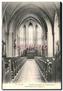 Old Postcard Virton Normal School and Boarding Interior De La Chapelle