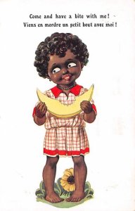 Eating Melon Postcard