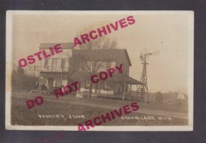 Green Lake MICHIGAN RPPC 1911 GENERAL STORE nr Caledonia GHOST TOWN Rural Store