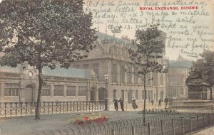 Royal Exchange, Dundee, Scotland, Early Hand Colored Postcard, Used in 1906