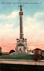 Iowa Des Moines Soldiers and Sailors Monument 1912