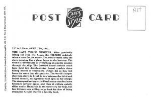 Titanic Modern Card White Star Line Titanic Ship 