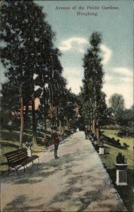 Hongkong Hong Kong Public Gardens c1910 Vintage Postcard