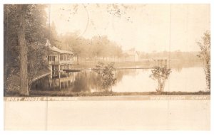 Connecticut   Woodstock  , Boat House  on the Lake , RPC