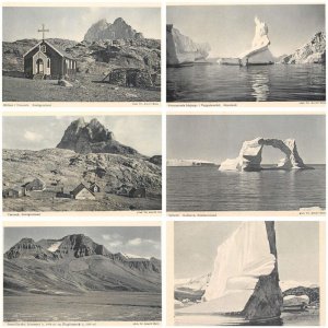 Lot of 6 vintage postcards Greenland