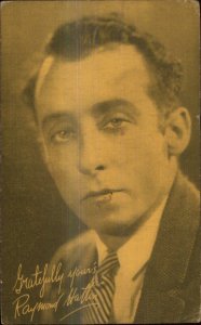 Actor Raymond Hutton Exhibit Card w/ Postcard Back