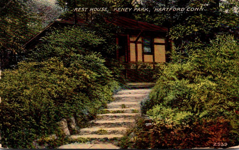 Connecticut Hartford Rest House In Keney Park 1912