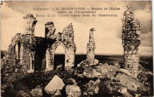 CPA MILITAIRE L'Argonne-Montfaucon-Ruines de l'Eglise (316795)