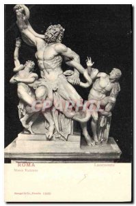 Postcard Old Laocoonte Roma Roma Vaticano Museum