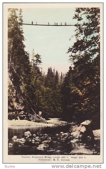 RP, Capilano Suspension Bridge, Vancouver, British Columbia, Canada, 1920-1940s