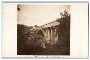 1912 New High Bridge View Lowville New York NY RPPC Photo Posted Postcard 